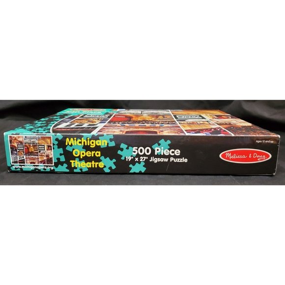 Melissa & Doug DETROIT OPERA HOUSE MICHIGAN THEATRE 500pc Jigsaw Puzzle COMPLETE - Picture 6 of 7